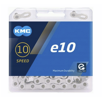 Łańcuch 10rz. KMC eBike E10 Silver 122og. Box