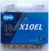 Łańcuch 10rz. KMC X10EL Ti-N Gold 114og. Box