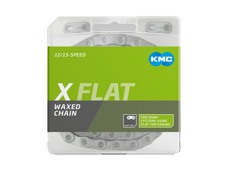 Łańcuch 12rz. KMC X Flat Silver x 126L/Box Waxed