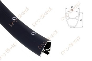 Obręcz 28" x 36H Alexrims XD Sport AV SSE  Czarna