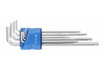 Klucze Torx 9 szt. Hogert Extra Długie z otworem