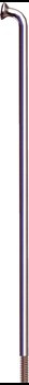 Szprychy Sapim Leader 282 mm 1 szt. Srebrne