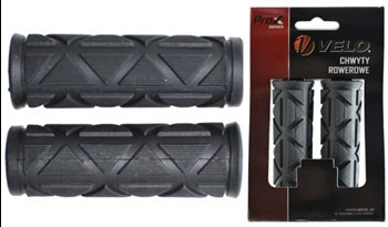 Chwyty kierownicy VELO 92 mm Czarne