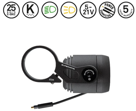 Lampa przód Supernova V521s HBM moc. pod Nyon