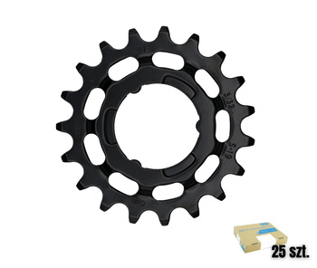 Zębatka KMC R Shimano 19T Chr. Black 3/32" Box 25pc