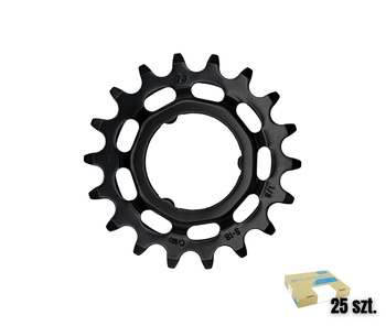 Zębatka KMC R Shimano 18T Chr. Black 1/8"Box 25pcs