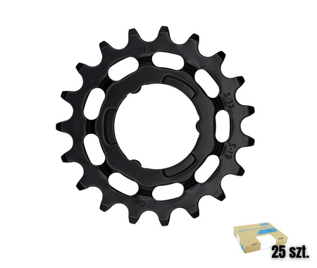 Zębatka KMC R Shimano 19T Chr. Black 3/32" Box 25pc