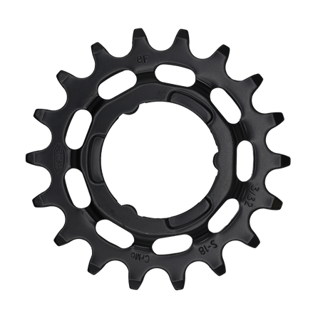 Zębatka KMC R Shimano 18T Chr. Black 3/32" Box25pc