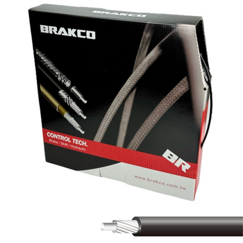 Pancerz hamulca Brakco 5 mm Czarny (50 metrów)