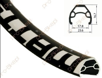 Obręcz 26"x32H Alexrims Matts Disc FV c/b czarna