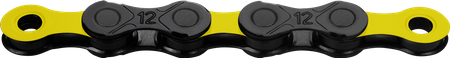 Łańcuch 12rz. KMC DLC 12 Black/Yellow 126og. Box