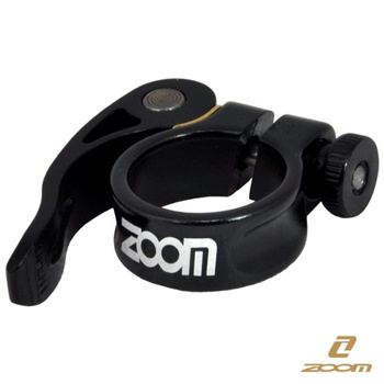 Obejma podsiodł. alu 31,8 z zaciskiem Czarna