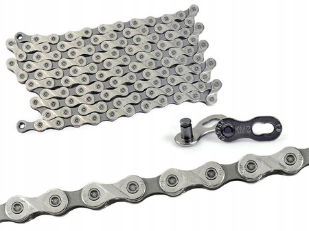 Łańcuch 8rz. KMC X8 Silver/Grey 116og. 25 sztuk Folia