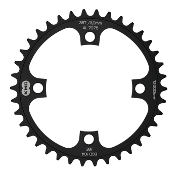 Zębatka KMC 38T 1,9mm BDC104 AL7075 Black 11/128"1