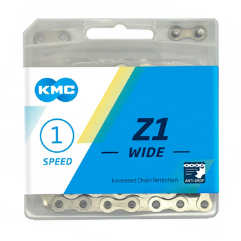 Łańcuch 1rz. KMC Z1 Szeroki Silver 112og. Box