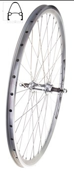 Koło Tył 26" Wol. Stożek łoż maszynowe Silver