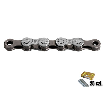 Łańcuch 8rz. KMC Z8.3 Silver/Grey 7,3mm 116og. 25 sztuk Folia