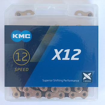 Łańcuch 12rz. KMC X12 Sil/Bk 126og. Box