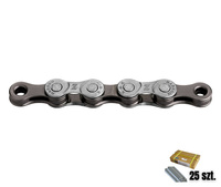 Łańcuch 8rz. KMC Z8.3 Silver/Grey 7,3mm 116og. 25 sztuk Folia