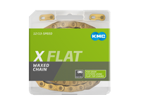 Łańcuch 12rz. KMC X Flat Gold 126og. Box Waxed