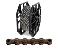 Łańcuch 1rz. KMC S1 Szeroki Brown Rolka 50m + 40CL