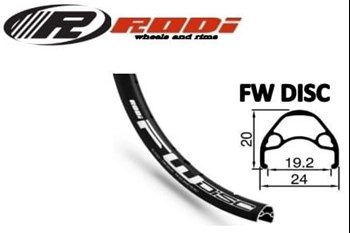 Obręcz 29" x 36H H-20mm FW Disc 622 x 19 Czarna