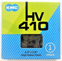 Łańcuch 1rz. KMC HV410 Grey/Brown 108og. Box